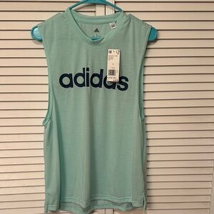 Adidas Women's Sleeveless Top in Light Green • Large